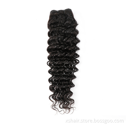 Cuticle Aligned Deep Wave Human Hair Weaves Wholesale 10A 10A+ Grade Unprocessed Virgin Human  Hair Bundles Vendors